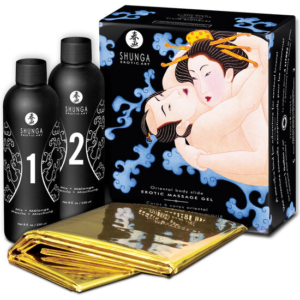 SHUNGA - GEL DE MASAJE ERÓTICO CUERPO A CUERPO ORIENTAL FRUTAS EXÓTICAS