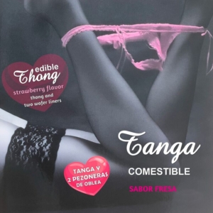 HOTFLOWERS - TANGA NIÑA WAFER Y 2 PEZONES SABOR FRESA /es/pt/es/fr/it/