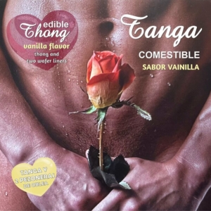 HOTFLOWERS -  TANGA + 2 PEZONES OBLEA VAINILLA HOMBRE /es/pt/en/fr/it/