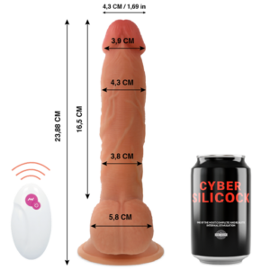 CYBER SILICOCK - REALÍSTICO CONTROL REMOTO MASTER BEN 23.88 CM -O- 4.3 CM
