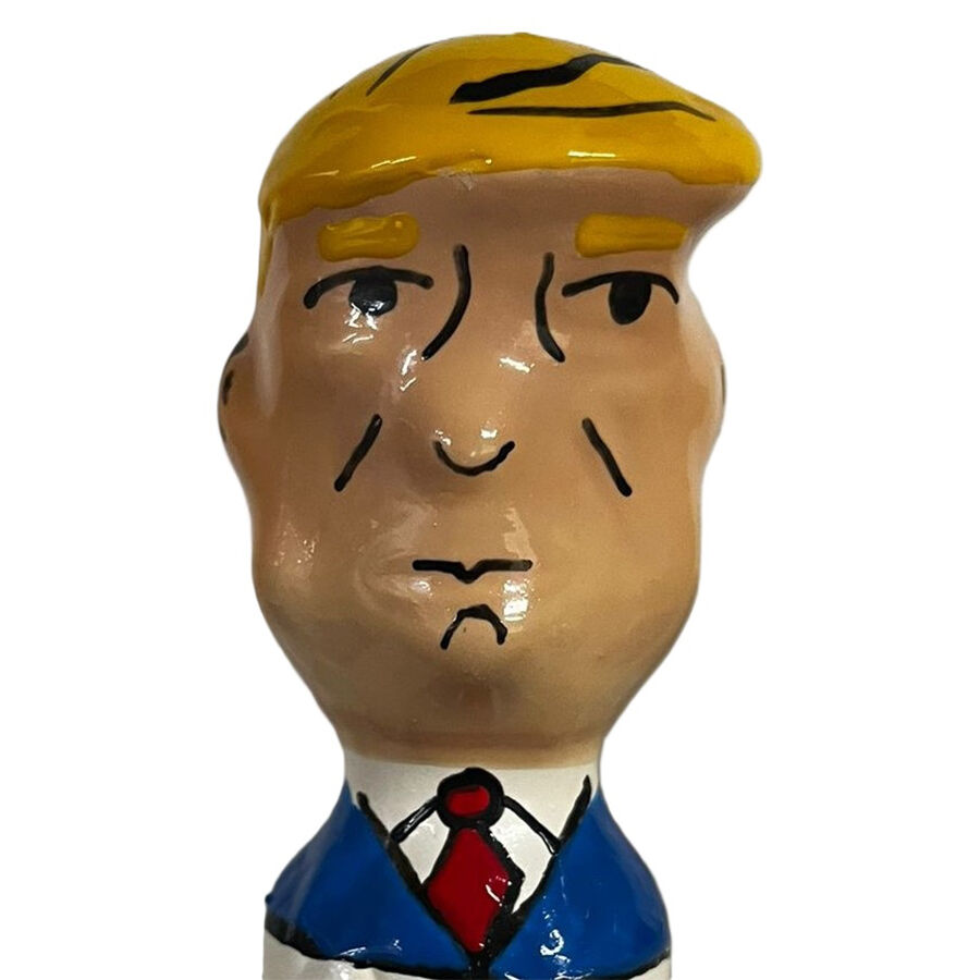 CONDOMERIE - PRESERVATIVO DECORATIVO PINTADO A MANO TRUMP GRUÑÓN XL