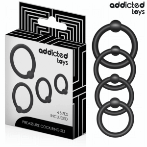 ADDICTED TOYS - SET ANILLOS SILICONA DE PRESIÓN