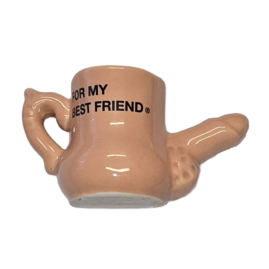 DIABLO PICANTE – IMÁN TAZA CERÁMICA CON PENE EN RELIEVE “FOR MY BEST FRIEND”