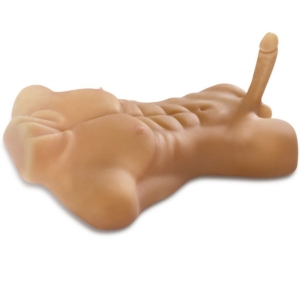 TORSO MASCULINO REALISTA XXL CON PENE DE 20 CM Y TACTO REAL FANTAFLESH