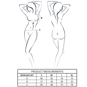 PASSION - RESILQUE SET SUJETADOR + TANGA ROJO L/XL