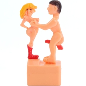 DIABLO PICANTE - MUÑECO BROMA POSTURA SEXUAL POR DELANTE CON CUERDA