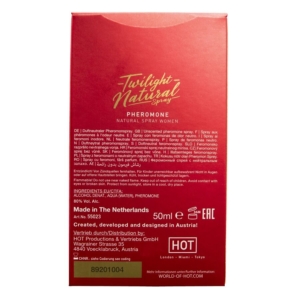 HOT - TWILIGHT NATURAL CON FEROMONAS MUJER 50 ML