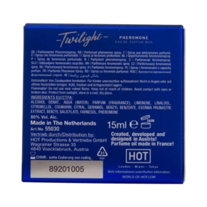 HOT - TWILIGHT PERFUME CON FEROMONAS HOMBRE 15 ML