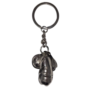 DIABLO PICANTE - LLAVERO METAL PENE ENCOGIDO PLATA