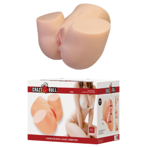 CRAZY BULL - LIORA MASTURBADOR VAGINAL Y ANAL DOBLE XXL CON VIBRACIÓN