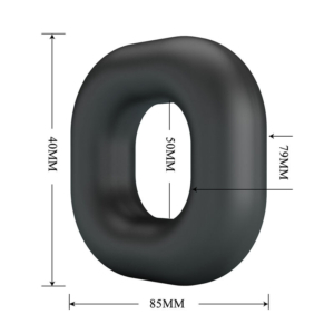 CRAZY BULL - WALDEN ANILLO PARA PENE SUPER SOFT SILICONA NEGRO