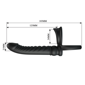 PRETTY LOVE - MERRITT VIBRADOR ANAL CON ANILLO Y VIBRACIÓN NEGRO