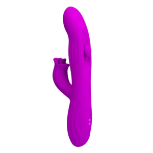 PRETTY LOVE - YALANDA VIBRADOR RABBIT OSCILANTE CON PANTALLA LED MORADO