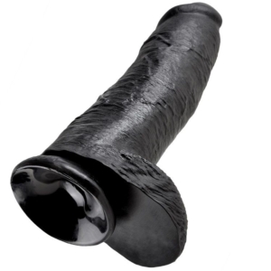 KING COCK - PENE REALISTICO NEGRO 30.48 CM