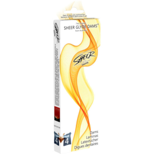 SHEER GLYDE - DAMS LÁMINAS LATEX SEXO ORAL COLA